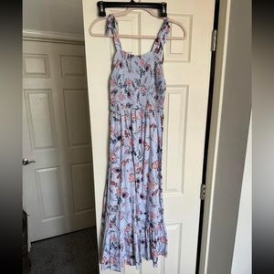 Floor length floral dress